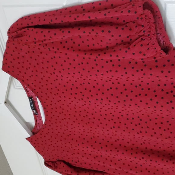 Zara - red polka dots dress - Picture 4 of 7